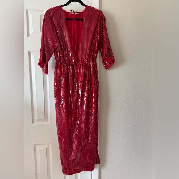 J.Crew Sequin V-back Dress NWT size 4 - Picture 5 of 7